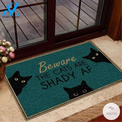 Beware The Cats Are Shady Doormat