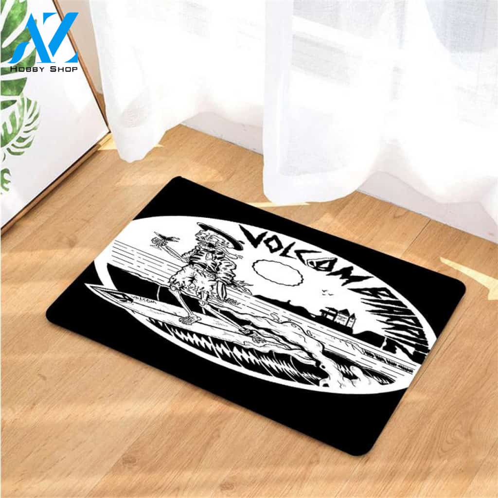 biarritz volcom skull and surf doormats