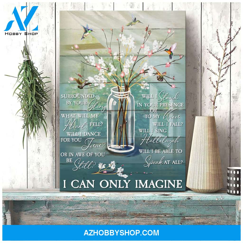 Portrait God Canvas - Bible Verse Wall Art - I can only imagine Canvas