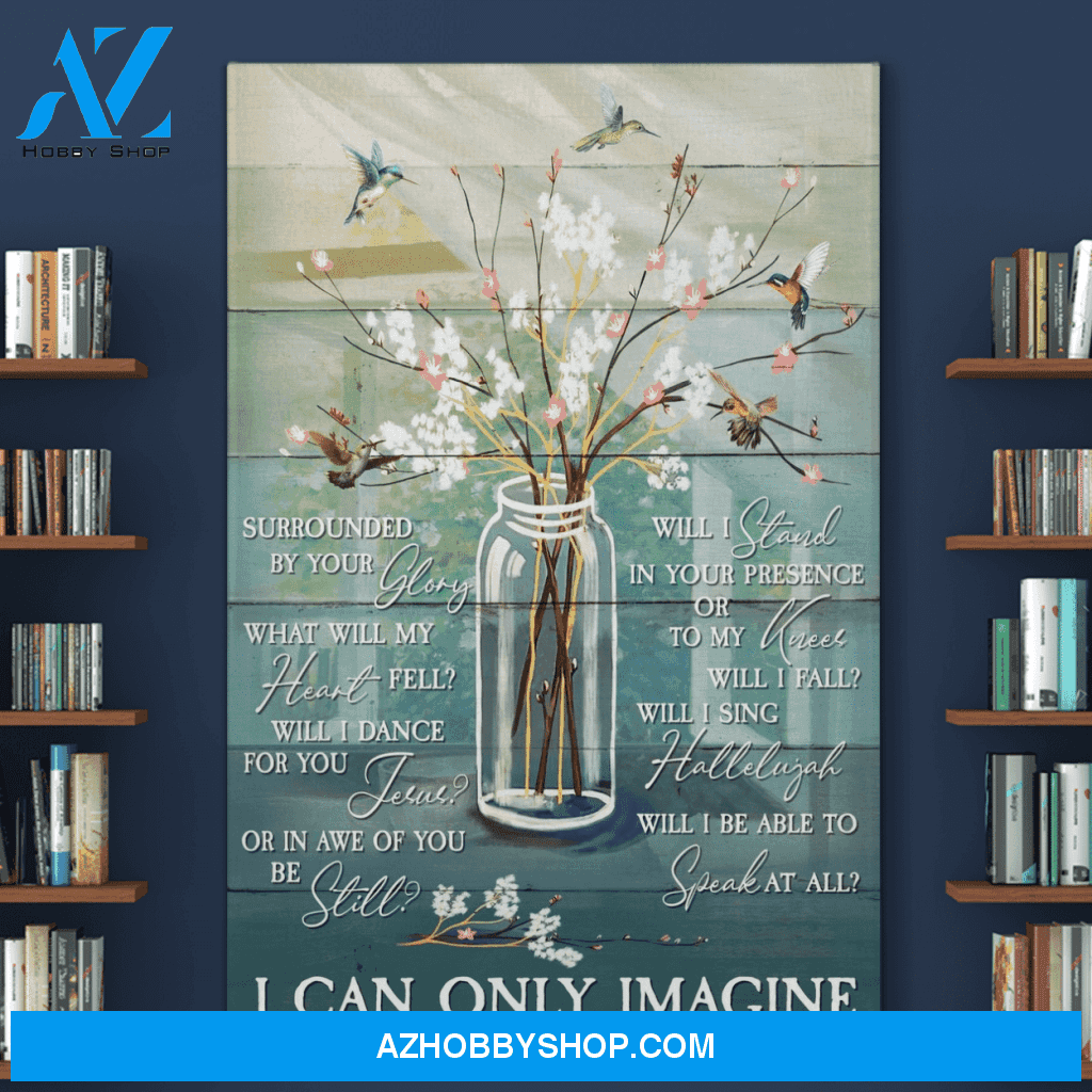 Portrait God Canvas - Bible Verse Wall Art - I can only imagine Canvas