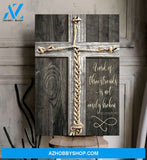 Portrait God Canvas - Bible Verse Wall Art - Jesus - A cord of three strands cannot be broken Canvas