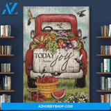 Portrait God Canvas - Bible Verse Wall Art - Jesus and farmer - Today I choose joy Canvas