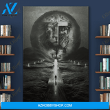 Portrait God Canvas - Bible Verse Wall Art - Jesus - Awesome path on the sea Canvas