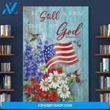 Portrait God Canvas - Bible Verse Wall Art - Jesus - be still and know that i am god 1 Canvas