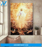 Portrait God Canvas - Bible Verse Wall Art - Jesus - Beautiful aura Canvas