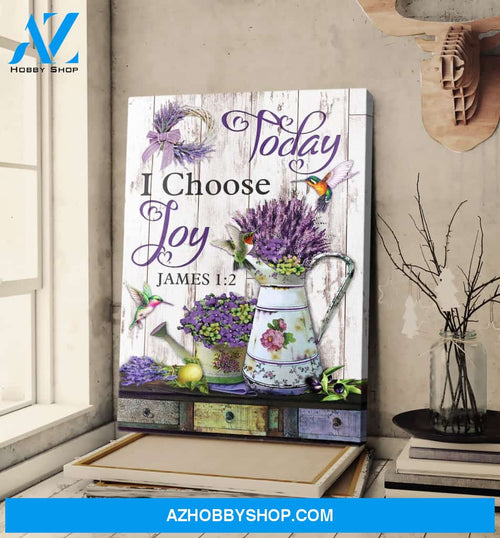 Portrait God Canvas - Bible Verse Wall Art - Jesus - Humming bird and flower Canvas