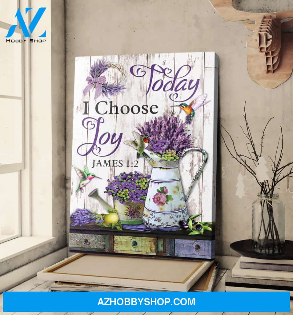 Portrait God Canvas - Bible Verse Wall Art - Jesus - Humming bird and flower Canvas