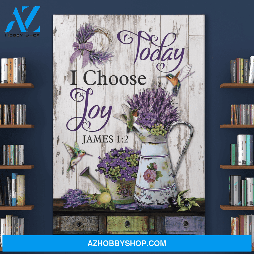 Portrait God Canvas - Bible Verse Wall Art - Jesus - Humming bird and flower Canvas