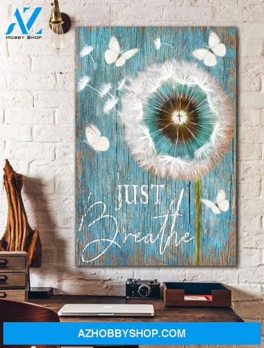 Portrait God Canvas - Bible Verse Wall Art - Jesus - Just Breath Dandelion Canvas
