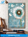 Portrait God Canvas - Bible Verse Wall Art - Jesus - Just Breath Dandelion Canvas