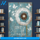 Portrait God Canvas - Bible Verse Wall Art - Jesus - Just Breath Dandelion Canvas