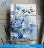 Portrait God Canvas - Bible Verse Wall Art - Jesus - Just breathe 10 Canvas