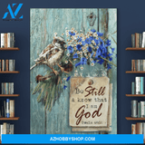 Portrait God Canvas - Bible Verse Wall Art - Jesus - Know that I am God 1 Canvas