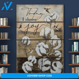 Portrait God Canvas - Bible Verse Wall Art - Jesus - Today I choose joy 1 Canvas