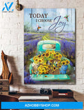 Portrait God Canvas - Bible Verse Wall Art - Jesus - Today I choose Joy 2 Canvas