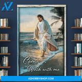 Portrait God Canvas - Bible Verse Wall Art - Jesus - Waiting for you in Heaven Canvas