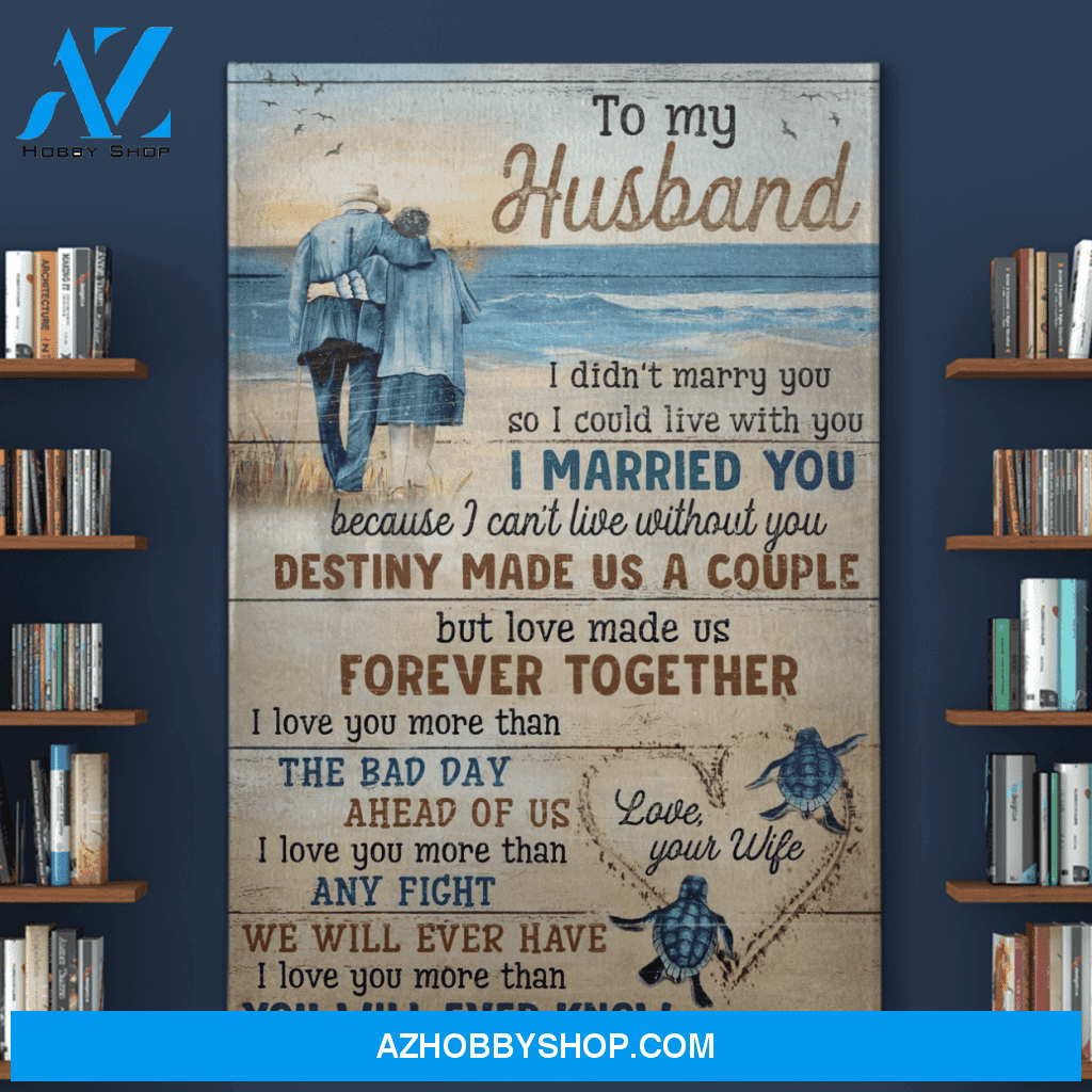 Portrait God Canvas - Bible Verse Wall Art - To my husband - I love you more than youll ever know Canvas