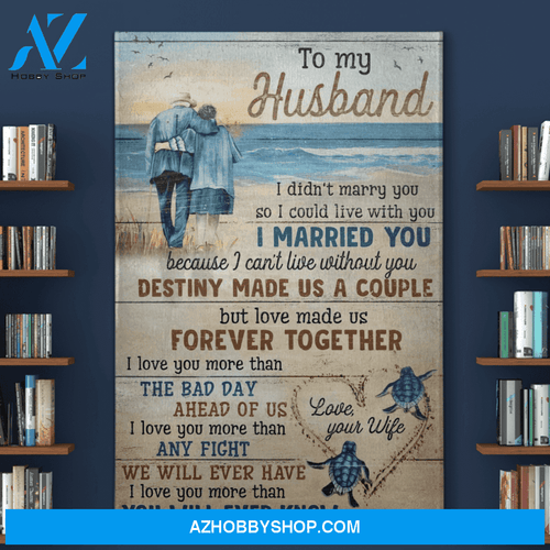 Portrait God Canvas - Bible Verse Wall Art - To my husband - I love you more than youll ever know Canvas