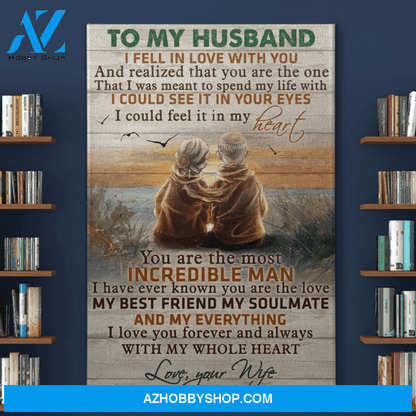 Portrait God Canvas - Bible Verse Wall Art - Wife to Husband - Youre the most incredible man Canvas