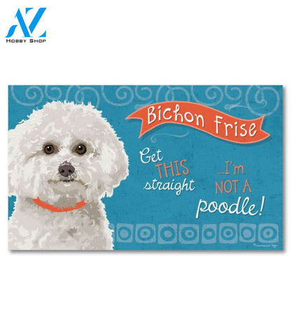 Bichon Frise Doormat - 18" x 30"