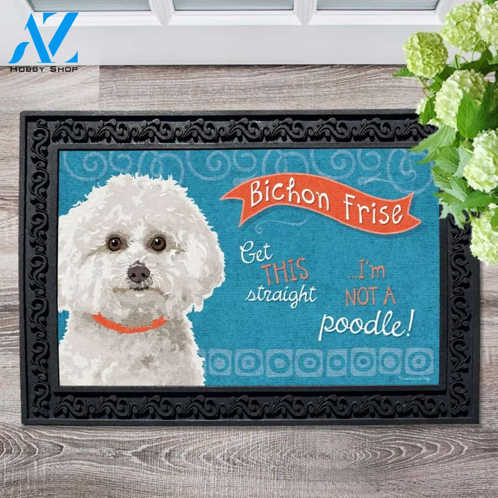 Bichon Frise Doormat - 18" x 30"