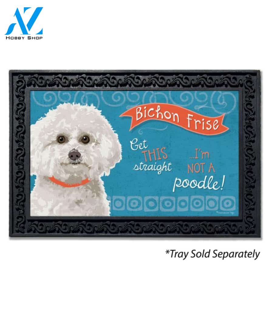Bichon Frise Doormat - 18" x 30"
