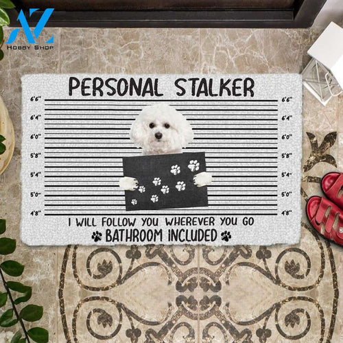 Bichon Frise Personal Stalker Doormat