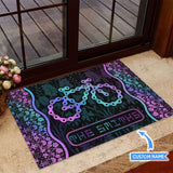 Bicycle Chain Personalized Custom Name Doormat Welcome Mat