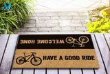 Bicycle Have A Good Ride Doormat | Welcome Mat | House Warming Gift
