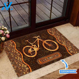 Bicycle Unique Brown Custom Doormat | Welcome Mat | House Warming Gift