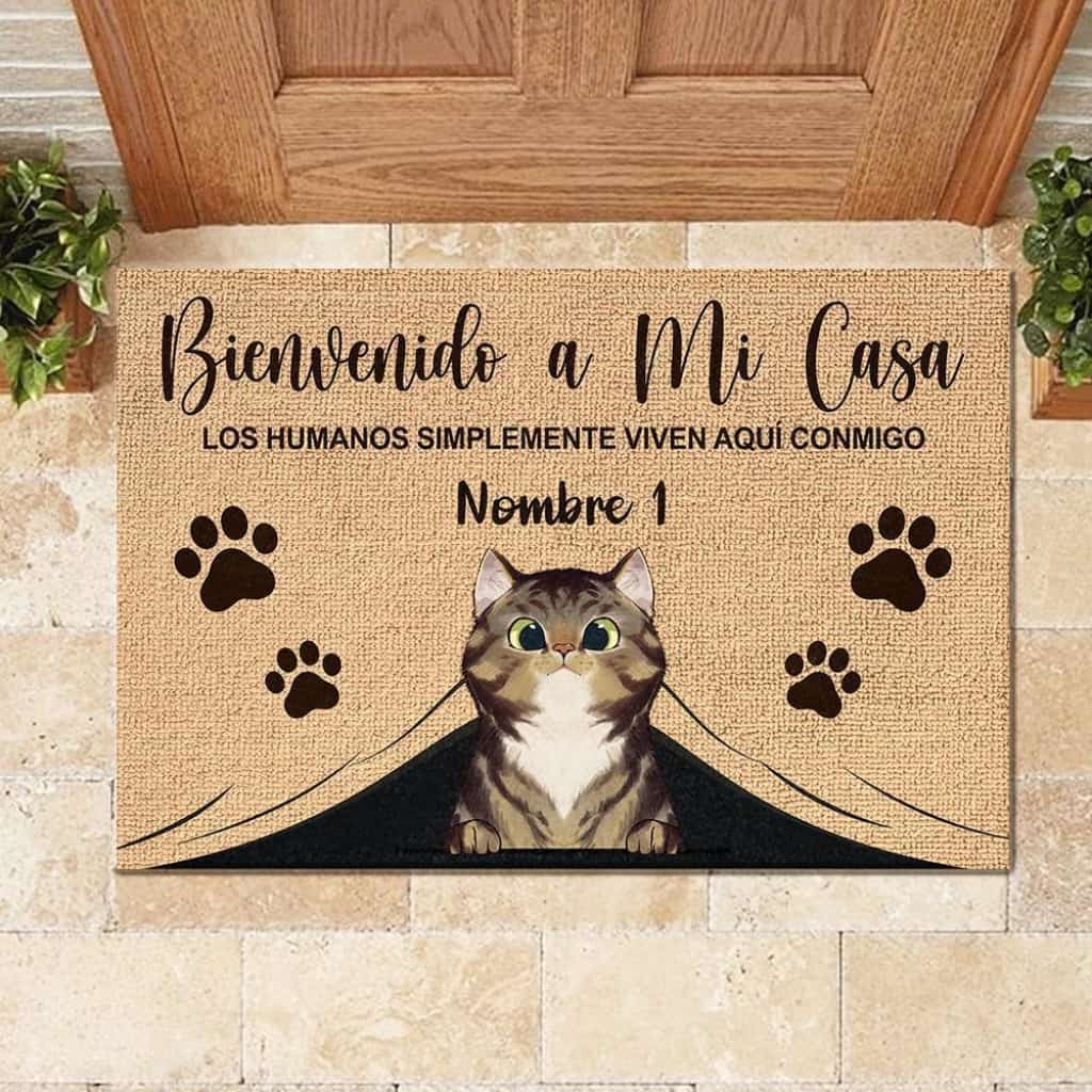 Bienvenido A Mi Casa Spanish - Personalized Doormat Door