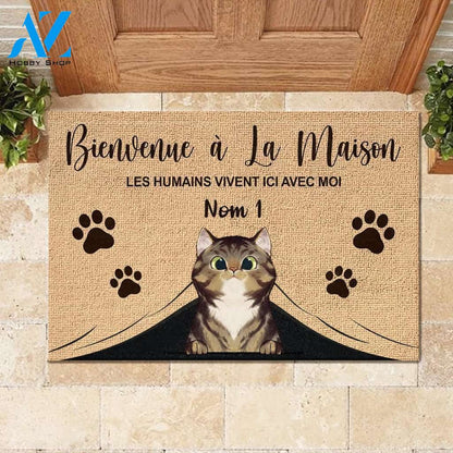 Bienvenue À La Maison French - Personalized Doormat | Welcome Mat | House Warming Gift