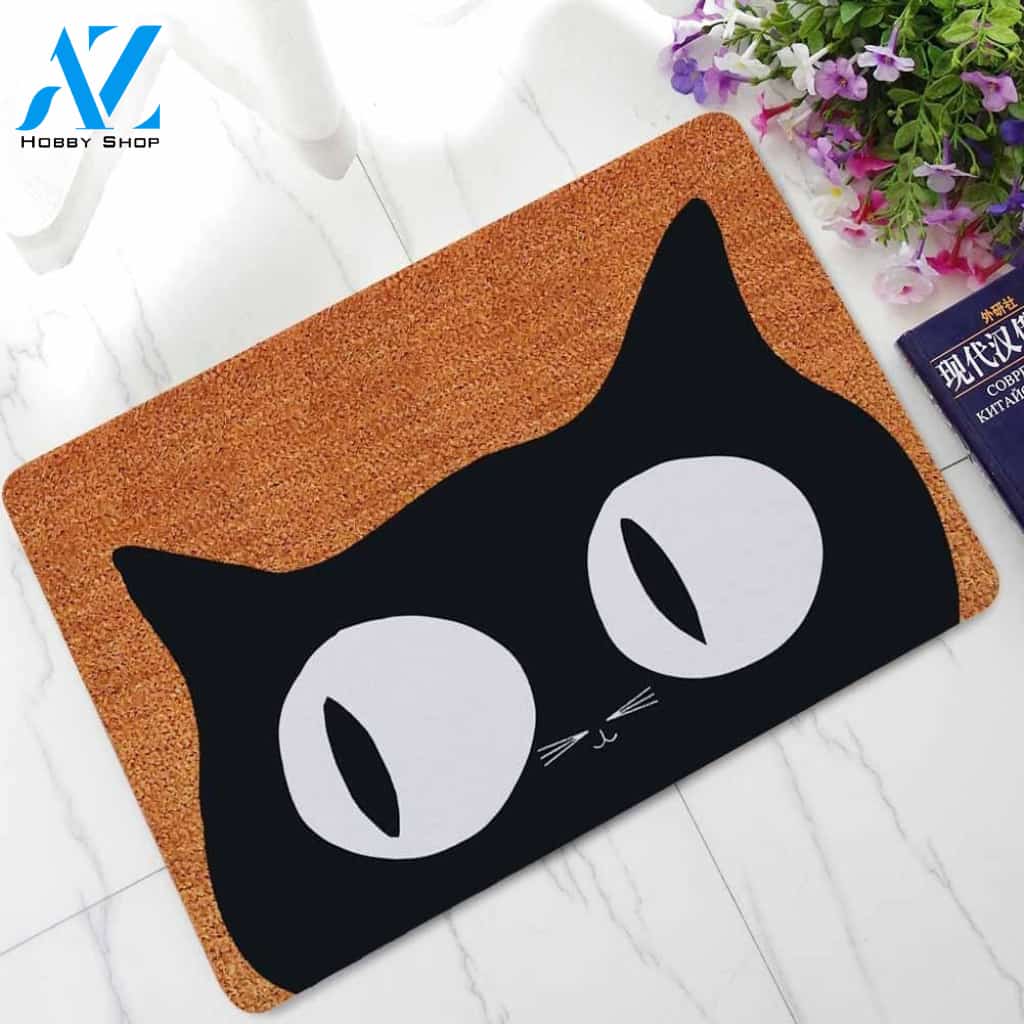 Big Eyes Cat Doormat | Colorful | Size 8x27'' 24x36''