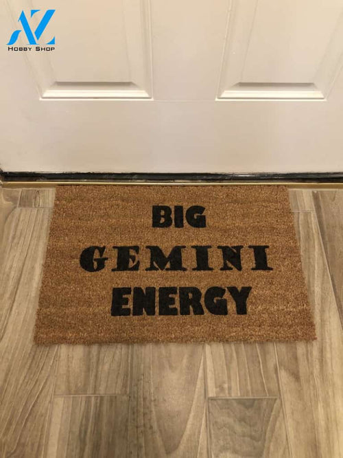 Big Gemini Energy Zodiac Doormat Welcome Mat House Warming Gift Home Decor Funny Doormat Gift Idea
