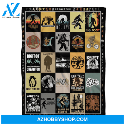 Bigfoot Blanket, Sasquatch, Bigfoot Gifts, Finding Bigfoot
