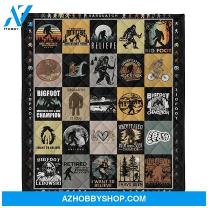 Bigfoot Blanket, Sasquatch, Bigfoot Gifts, Finding Bigfoot
