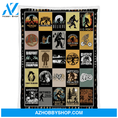 Bigfoot Blanket, Sasquatch, Bigfoot Gifts, Finding Bigfoot