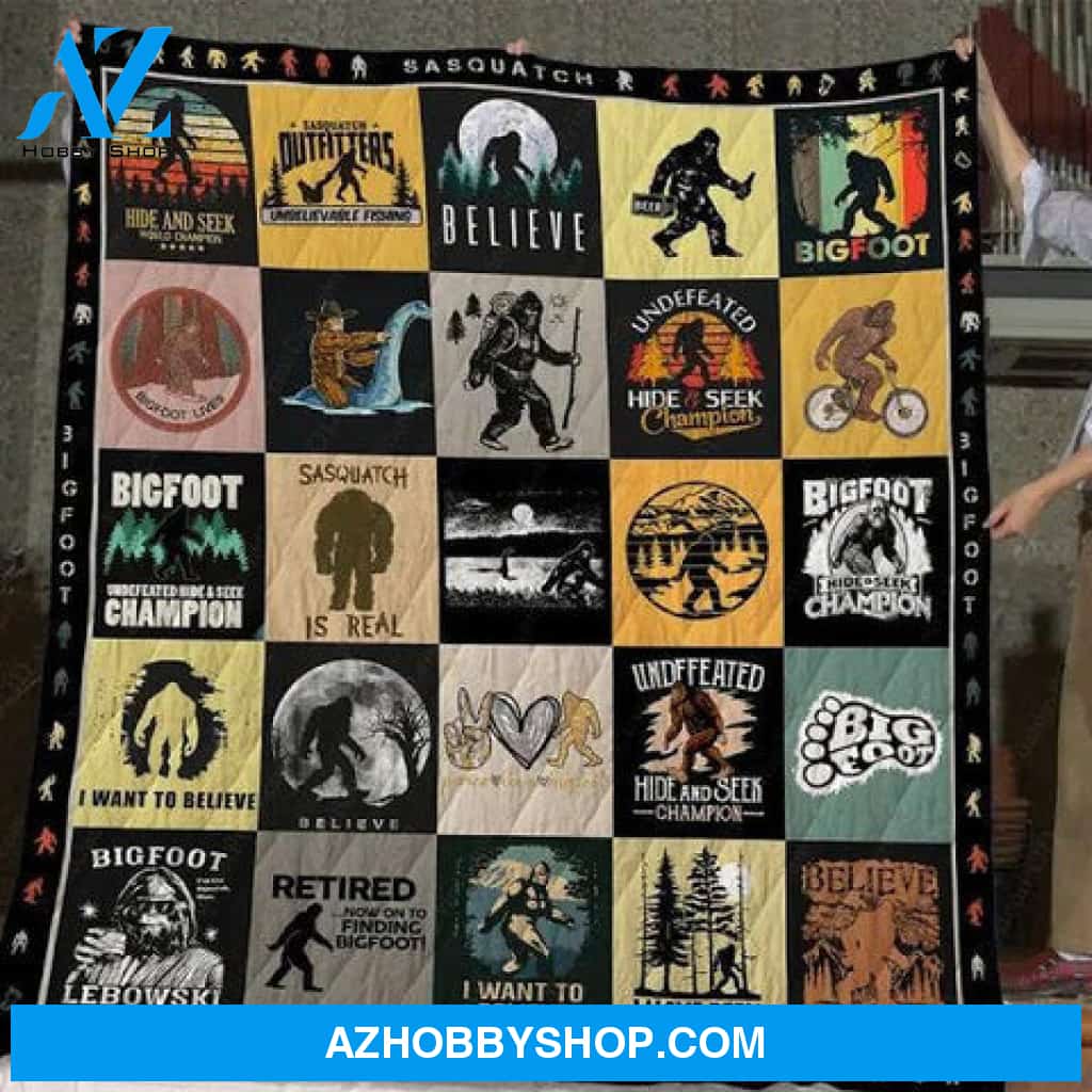Bigfoot Blanket, Sasquatch, Bigfoot Gifts, Finding Bigfoot