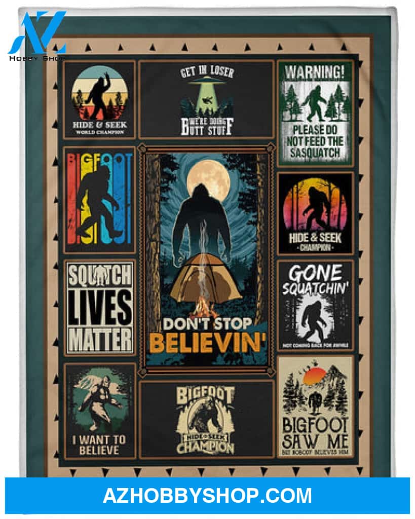 Bigfoot Blanket, Bigfoot Squatchin Hide And Seek, Bigfoot Lovers