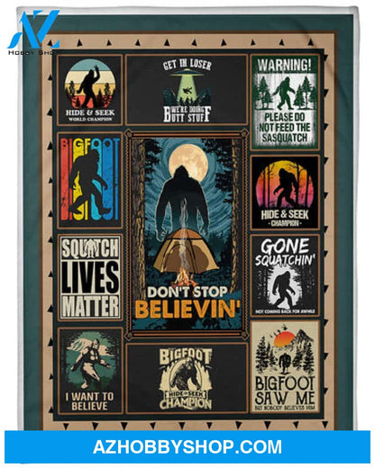 Bigfoot Blanket, Bigfoot Squatchin Hide And Seek, Bigfoot Lovers