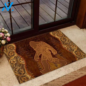Bigfoot Leather Pattern Doormat | Welcome Mat | House Warming Gift