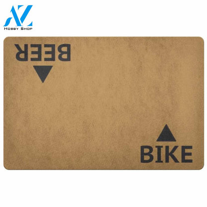 Bike Beer Funny Indoor And Outdoor Doormat Warm House Gift Welcome Mat Birthday Gift For Beer Lover