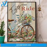Bike Enjoy The Ride Canvas And Poster, Wall Decor Visual Art