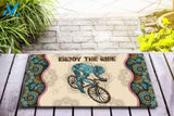 Biker Enjoy the ride Mandala Doormat | Welcome Mat | House Warming Gift