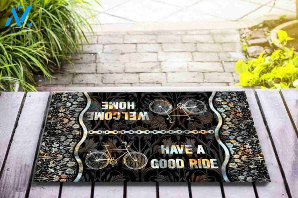 Biker Have a good ride Unique Doormat | Welcome Mat | House Warming Gift
