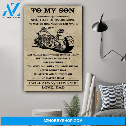 G-Biker poster - Dad to son - And remember