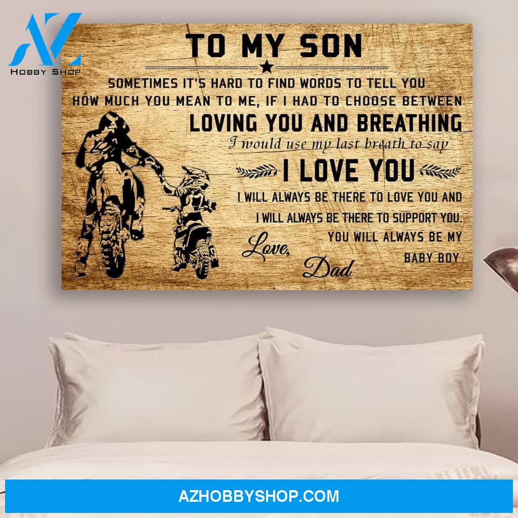 G-Biker poster - Dad to Son - I love you