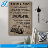 G- Biker poster - Dad to Son - Never lose