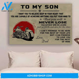 G- Biker poster - Dad to Son - Never lose