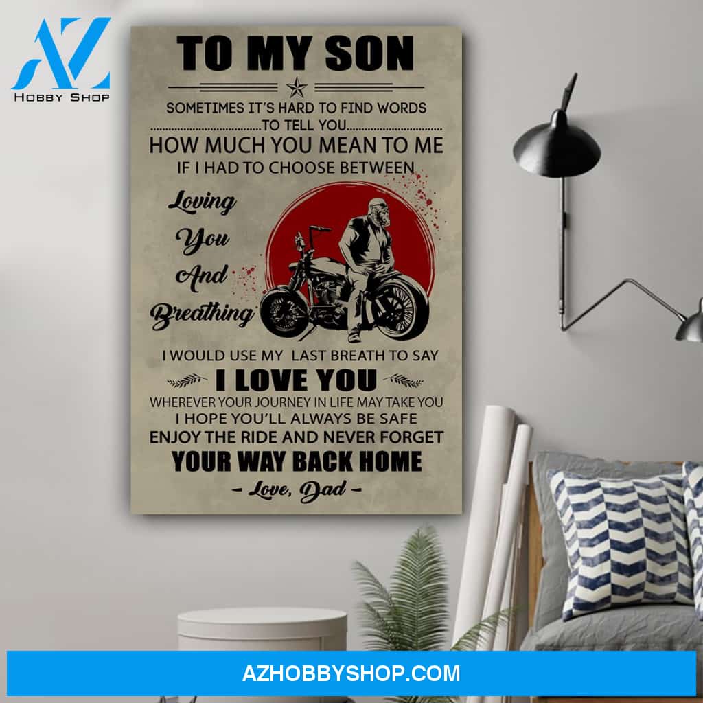 G- Biker poster - Dad to son - Your way back home v2